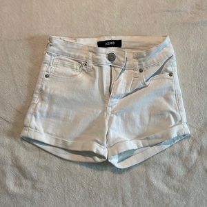 White High Rise Midi Aeropostale Shorts